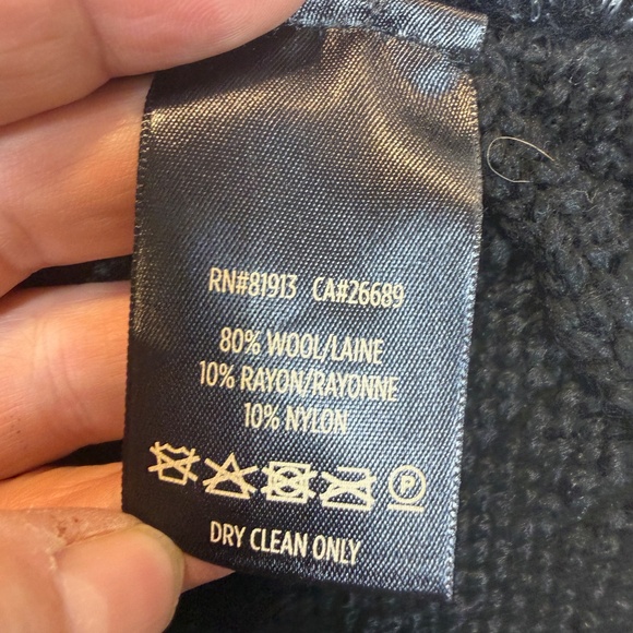 Robert Graham Sweater Mens Size Large Black Gray Cable Knit Preppy Mock Neck - Picture 6 of 9